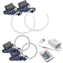 Load image into Gallery viewer, Oracle Headlight Halo Rings Mercedes C250 C300 C350 (2008-2011) Multicolored RGB LED - ColorSHIFT w/ Simple Controller Alternate Image