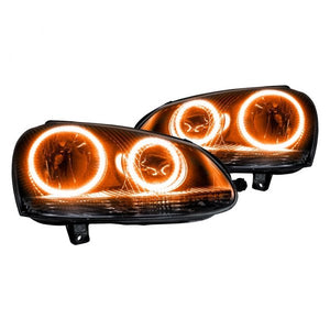 Headlight LED Halo Kit VW Jetta 2005 to 2010 Amber