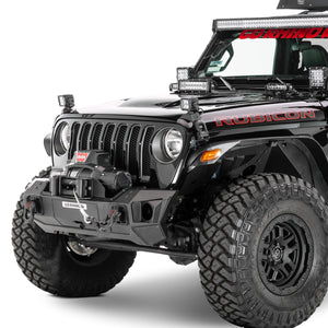 784.82 Go Rhino Trailline Front Bumper Jeep Gladiator JT (20-21) [Stubby / Winch Ready] - Redline360