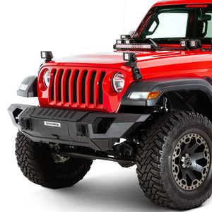 821.04 Go Rhino Trailline Front Bumper Jeep Gladiator JT (20-21) [Straight / Winch Ready] - Redline360