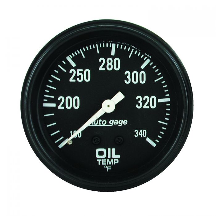 69.64 Autometer Auto Gage Series Mechanical Oil Temperature Gauge (2-5/8