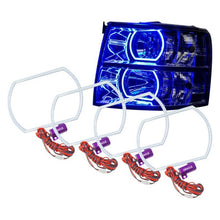 Load image into Gallery viewer, Oracle LED Headlight Halo Rings Chevy Silverado (2007-2013) [Square] Multicolored RGB - ColorSHIFT w/o Controller Alternate Image