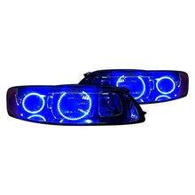 Load image into Gallery viewer, Headlight LED Halo Kit Volvo S60 2005 to 2009 Blue Alternate Image