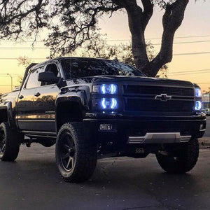 215.96 Oracle LED Headlight Halo Kit Chevy Silverado (2014-2015) Projector or Non-Projector Headlights - Redline360