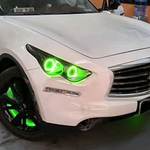 Load image into Gallery viewer, Oracle LED Headlight Halo Kit Infiniti QX70 (2009-2015) Multicolored - ColorSHIFT w/o Controller Alternate Image