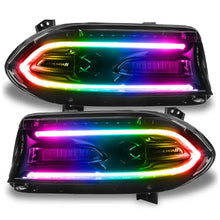 Load image into Gallery viewer, Oracle Headlight DRL Upgrade Kit Dodge Charger (15-21) ColorSHIFT RGB+W - w/o Controller Alternate Image