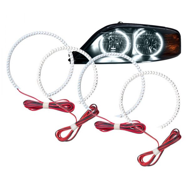 White Angel Eye LED Halo kit & RF Remote for 2003-2006 Lincoln LS Headlights White Angel Eye LED Halo kit & RF Remote for 2003-2006 Lincoln LS Headlights
