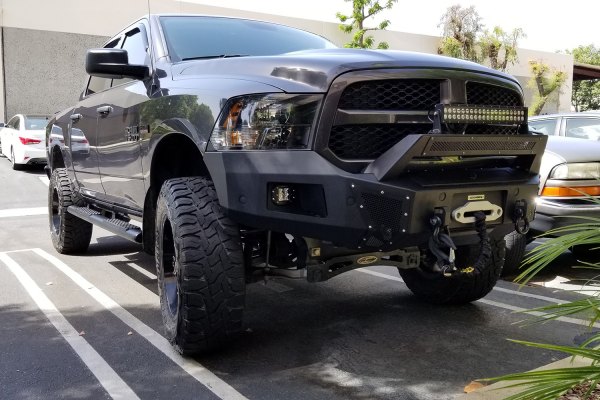 Go Rhino BR5.5 Front Bumper Replacement Ram 1500 (2013-2019) Textured ...