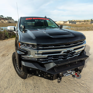 1730.08 Go Rhino BR5.5 Front Bumper Replacement Chevy Silverado 1500 (19-21) Textured Black - Redline360