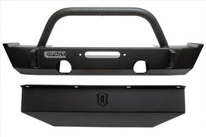 799.95 ICON Front Impact Bumpers Jeep Gladiator JT (20-21) [w/ Skid Plate] 25150 - Redline360