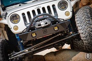 599.95 ICON Comp Front Bumpers Jeep Wrangler JK (07-18) w/ Fogs Bars & Tabs or Fogs Stingers & Tabs - Redline360