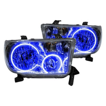 Load image into Gallery viewer, Headlight LED Halo Kit Toyota Tundra 2007 to 2013 Plasma Blue Alternate Image