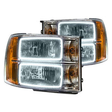 Load image into Gallery viewer, Oracle LED Headlight Halo Rings GMC Sierra (2007-2013) RGB Square or Round Style - Square Style / White Alternate Image