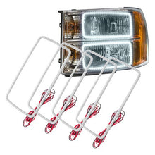 Load image into Gallery viewer, Oracle LED Headlight Halo Rings GMC Sierra (2007-2013) RGB Square or Round Style - Square Style / White Alternate Image