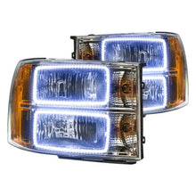 Load image into Gallery viewer, Oracle LED Headlight Halo Rings GMC Sierra (2007-2013) RGB Square or Round Style - Square Style / White Alternate Image