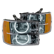 Load image into Gallery viewer, Oracle LED Headlight Halo Rings GMC Sierra (2007-2013) RGB Square or Round Style - Round Style / White Alternate Image