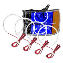 Load image into Gallery viewer, Oracle LED Headlight Halo Rings GMC Sierra (2007-2013) RGB Square or Round Style - Square Style / White Alternate Image