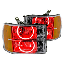 Load image into Gallery viewer, Oracle LED Headlight Halo Rings GMC Sierra (2007-2013) RGB Square or Round Style - Square Style / White Alternate Image