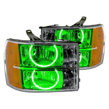 Load image into Gallery viewer, Oracle LED Headlight Halo Rings GMC Sierra (2007-2013) RGB Square or Round Style - Square Style / White Alternate Image