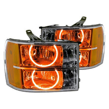 Load image into Gallery viewer, Oracle LED Headlight Halo Rings GMC Sierra (2007-2013) RGB Square or Round Style - Square Style / White Alternate Image