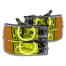 Load image into Gallery viewer, Oracle LED Headlight Halo Rings GMC Sierra (2007-2013) RGB Square or Round Style - Square Style / White Alternate Image
