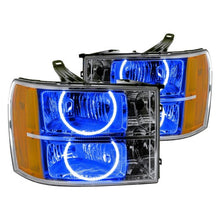 Load image into Gallery viewer, Oracle LED Headlight Halo Rings GMC Sierra (2007-2013) RGB Square or Round Style - Square Style / White Alternate Image
