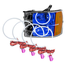 Load image into Gallery viewer, Oracle LED Headlight Halo Rings GMC Sierra (2007-2013) RGB Square or Round Style - Square Style / White Alternate Image