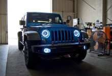 Load image into Gallery viewer, Oracle LED Fog Light Halo Kit Jeep Wrangler JK (2007-2017) Multicolored - White Alternate Image