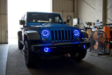 Load image into Gallery viewer, Oracle LED Fog Light Halo Kit Jeep Wrangler JK (2007-2017) Multicolored - Blue Alternate Image