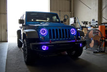 Load image into Gallery viewer, Oracle LED Fog Light Halo Kit Jeep Wrangler JK (2007-2017) Multicolored - UV/Purple Alternate Image