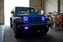 Load image into Gallery viewer, Oracle LED Fog Light Halo Kit Jeep Wrangler JK (2007-2017) Multicolored - White Alternate Image