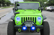Load image into Gallery viewer, Oracle LED Fog Light Halo Kit Jeep Wrangler JK (2007-2017) Multicolored - White Alternate Image