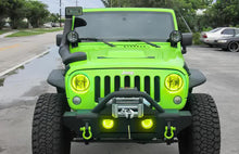 Load image into Gallery viewer, Oracle LED Fog Light Halo Kit Jeep Wrangler JK (2007-2017) Multicolored - White Alternate Image