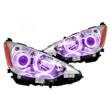 Load image into Gallery viewer, Headlight LED Halo Kit Toyota Prius 2011 to 2012 Purple Alternate Image