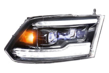 Load image into Gallery viewer, Morimoto Headlights Dodge Ram 1500/HD (09-18) [XB LED - Black] White or Amber DRL - White DRL Alternate Image