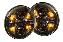 Load image into Gallery viewer, Morimoto Sealed 7 2.0 Bi-LED Headlights Jeep Wrangler JK (2007-2017)  - Black LF271 Alternate Image