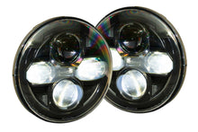 Load image into Gallery viewer, Morimoto Sealed 7 2.0 Bi-LED Headlights Jeep Wrangler JK (2007-2017)  - Black LF271 Alternate Image