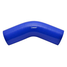 Load image into Gallery viewer, Vibrant Performance 45 Degree Elbow [2.25" I.D. x 5.00" Leg Length - 4-Ply Reinforced Silicone] Black or Blue - Blue Alternate Image