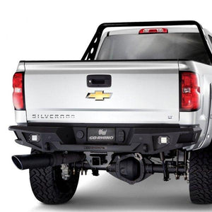 1076.00 Go Rhino BR20 Rear Replacement Bumper Chevy Silverado 2500HD/3500HD (11-14) Textured Black - Redline360