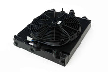 Load image into Gallery viewer, CSF Universal Half Radiator with 12 high-performance SPAL Fan Polished or Black - Black Alternate Image