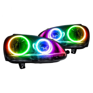 Headlight LED Halo Kit VW Jetta 2005 to 2010 Multicolored