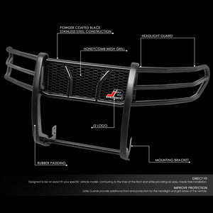 DNA Bull Bar Guard Toyota FJ Cruiser (07-14) [Honeycomb Mesh Style / Brush Guard] Black