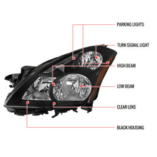 Load image into Gallery viewer, 159.95 Spec-D OEM Replacement Headlights Nissan Altima (2010-2011-2012) Black or Chrome - Redline360 Alternate Image