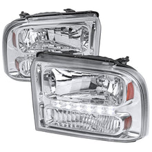 Load image into Gallery viewer, 134.95 Spec-D OEM Replacement Headlights Ford F250 / F350 / F450 / F550 (05-07) Chrome / Black - Redline360 Alternate Image
