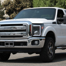 Load image into Gallery viewer, Spec-D OEM Replacement Headlights Ford F250 F350 F450 F550 Super Duty (11-16) w/ LED Bar &amp; Breathing Effect - Black w/ Clear Lens Alternate Image