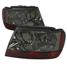 Load image into Gallery viewer, 109.95 Spec-D OEM Replacement Headlights Jeep Grand Cherokee (99-04) Chrome / Smoke / Black - Redline360 Alternate Image