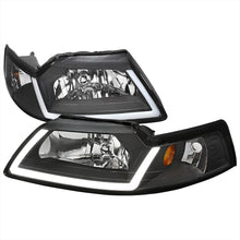 Load image into Gallery viewer, Spec-D Headlights Ford Mustang SN95 (99-04) LED Bar - Black / Chrome Alternate Image