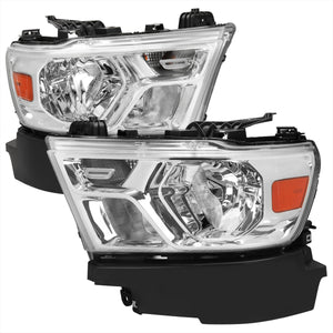 Spec-D OEM Replacement Headlights Ram 1500 (19-23) Chrome / Black / Ti ...