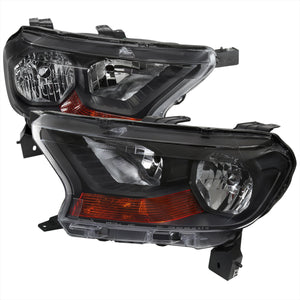 240.00 Spec-D Replacement Headlights Ford Ranger XL/XLT (2019-2021) Chrome / Black - Redline360