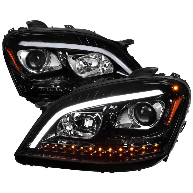 thumbnail image 2 of Maxcomotors Projector Headlights For Mercedes W164 ML320 ML350 ML500 2006-2008 W/ LED Strip 2 of 5